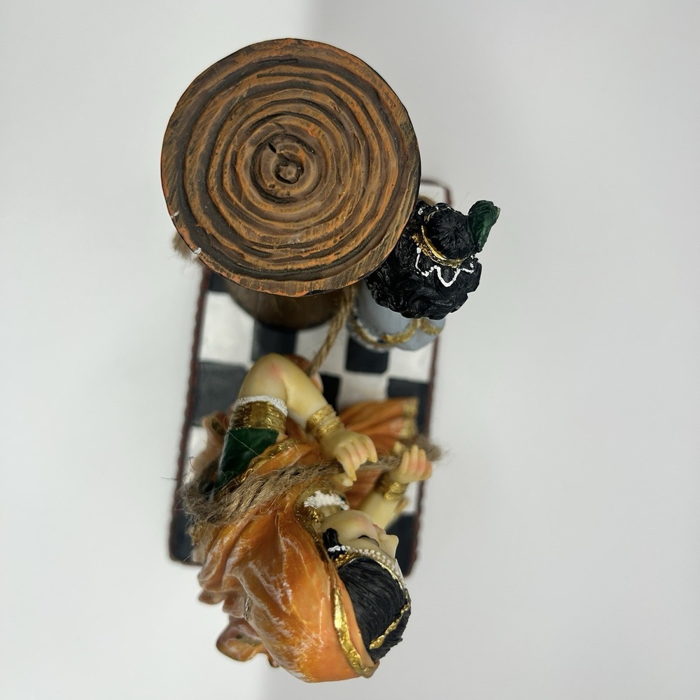 Maa Yashoda Binding Krishna Murti - Divine 5.1" Hindu God Lord Krishna Statue - Picture 3 of 4